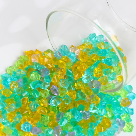 Lighting decor "pebbles" mix, 100g / 1cm-1