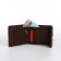 Women's wallet on a magnet, brown color