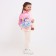 Baby backpack on lightning, pink color