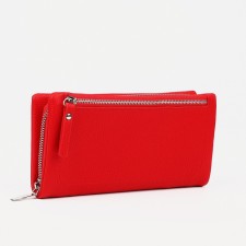 Women's wallet with lightning, red color