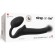 Strapon Strap-on-Me Semi-Raalistic bearing, Black S, 17 cm