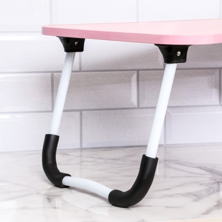 Table - breakfast tray, for a laptop, folding, pink, 60x40 cm-7