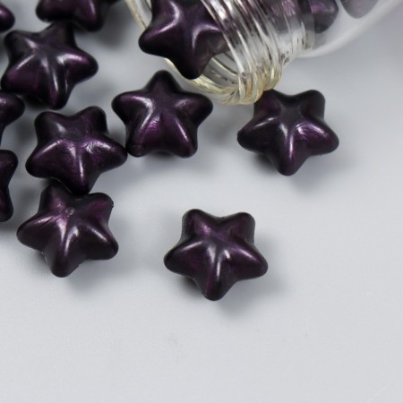 Surgut in granules in a jar of "stars" deep purple matte 16 g 7x3x3 cm-2