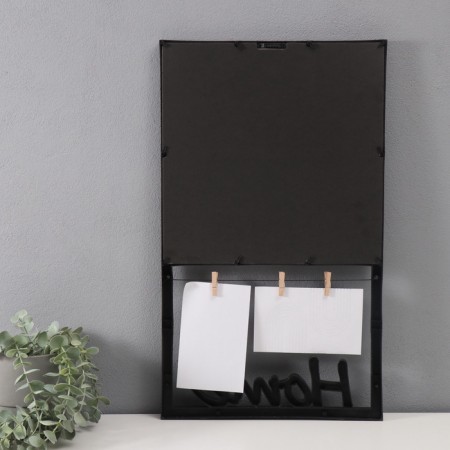 Photo frame plastic in 7 photos 10x15 cm "House" Black 55.5x33 cm-2