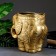 Figure Kashpo "Elephant Medium", gold 6 l/ 35x22x35cm