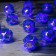 Garland “thread” 4.5 m with nozzles “Flower balls”, IP20, transparent thread, 15 LED, purple purple, 220 V