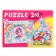 Maxi Puzzles 2 in 1 “Unicorns and Princess 1”, 15 and 24 elements