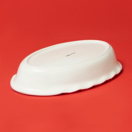 Baking dish New Year's share "Magic tree", 28 × 17.5 × 4.9 cm, white color-2