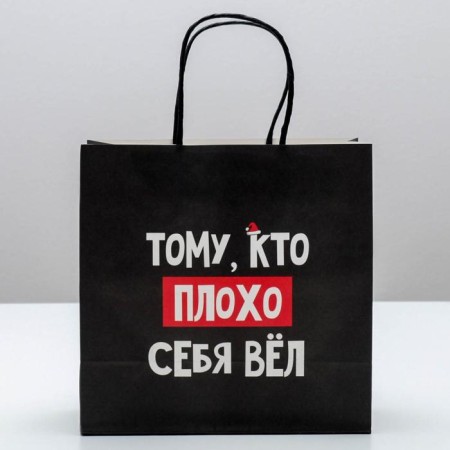 Gift package “Who behaved badly”, 22 x 22 x 11 cm, New Year-2