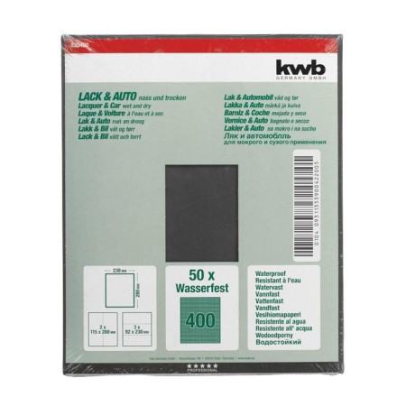 Folder paper KWB, K400, Paper, 230x280 mm, silicon carbide-1
