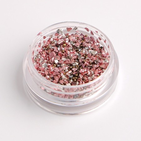 Decorative elements for the decor "stone", voluminous, copper/pink color-2