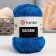 Yarn "Macrame Macrama" 100% polyester 130m/90g (139 T. Biryuza)