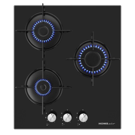 Honing surface Homsair HGG431BK, gas, 3 burners, black