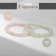 Set of bracelets 2 pcs. Shar No. 6 “Quartz Pink” and ball No. 8 Moonstone ”