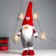 Interior doll "Santa Claus only nose, in a cap with a heart" 43x16x10 cm