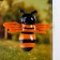 Plastic thermometer window "Bee" in the bag