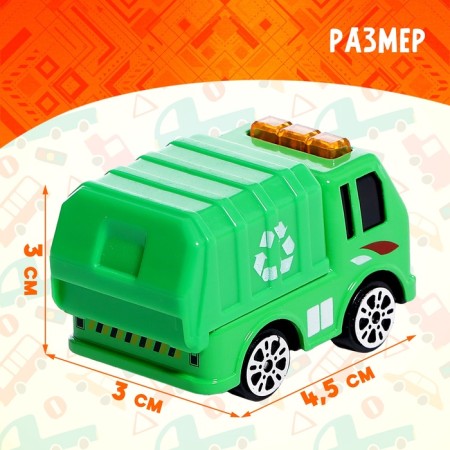 Set of metal machines "Mini", 6 pieces, color mix-1