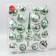 A set of jewelry plastic 19 pcs "Ice" white-green