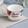 Coffee pair of ceramics "cute grandmother", 140 ml, white color
