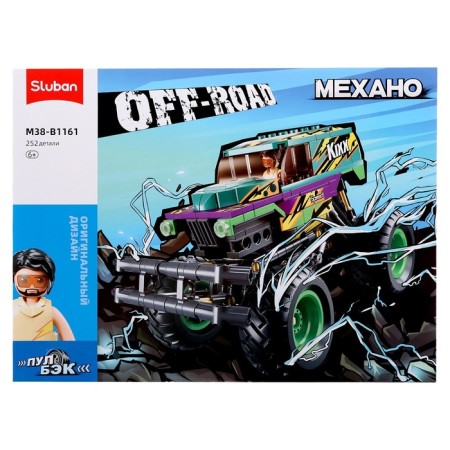 Designer SUV "Bigfoot" Sluban Mechano, Inertia, 252 details, 6+-5