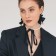 Choker "New Style" pearls with a tie, the color of black and white 40 cm