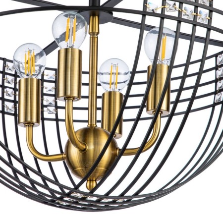 Ceiling light indigo, 10001/4C Black. 4x40W, E14, 450x450x420 mm-2
