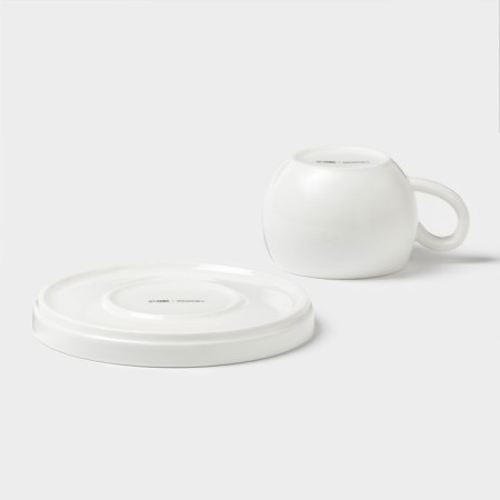 Tea couple Magistro OliveQueen, 220 ml, 15 × 15 cm, porcelain, white-3