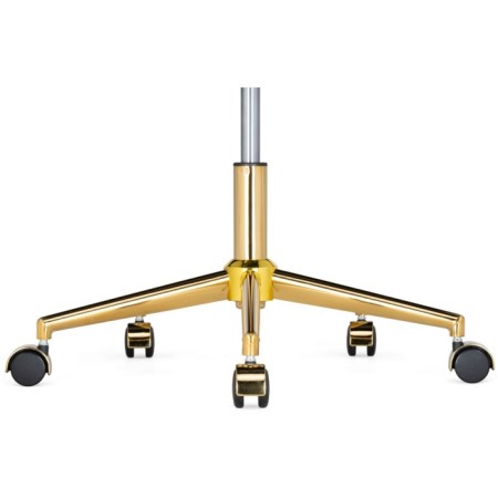 Computer chair Chester Metal/velor, gold/blue 49x60x84 cm-8