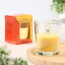 Aromatic candle in glass 5x6cm, mango