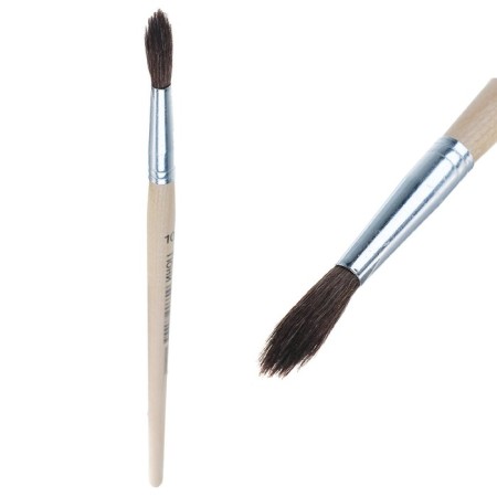 Round brush, pony pins, No. 10