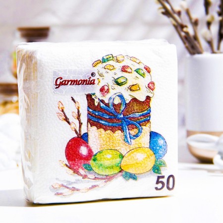 Paper Paper "Harmony of Color" Easter cake, 1SL, 24*24, 50 pcs