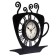 Watching interior, for the kitchen, "coffee cup", 31 x 33 cm, black