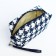 Cosmetic bag with lightning, white/blue color