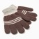 Baby gloves, brown color, size 14