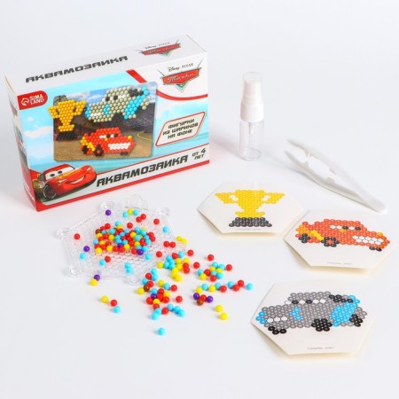 Aquamosaic with decorations, cars-1