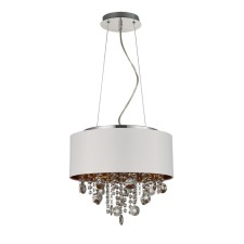 Suspension lamp ST LUCE. SL1350.503.04. Lacchia. 4x40 watts, E14, 40x40 cm, chromium color