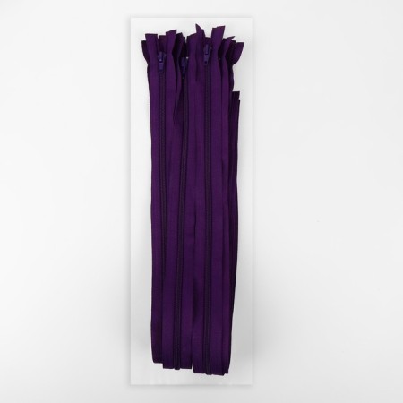 Lightning "Spiral", No. 5, detachable, automatic lock, 70 cm, eggplant color-2