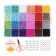 Set for creating jewelry, 24 colors, size 1 piece: 3 mm., Fishing line, scissors, accessories