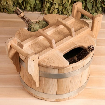 Duba -premium -premium, 23l, with a lid, two brooms-4
