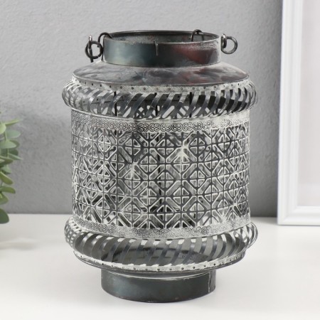 Summary metal per 1 candle "Patterns" d = 5 cm 16.5x16.5x22 cm-3