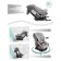 AMAROBABY BRILLANT, ISOFIX fastening, class D, group 0+/1/2/3 (0-36 kg), gray gray