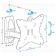 The bracket for LCD TV Holder LCDS -5037 19 " - 37", 30 kg, the distance from the wall 95 - 236mm.