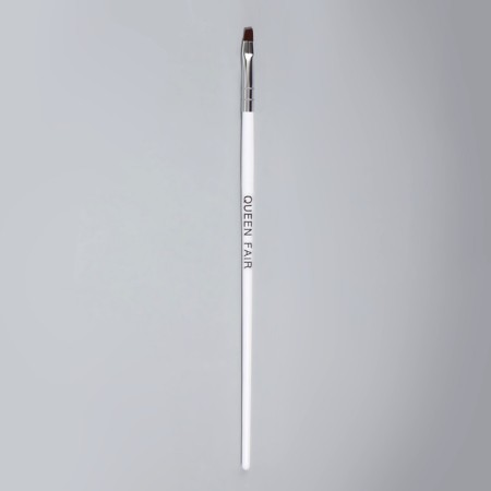 Brush for extensing and design of nails, beveled, 17.5 cm, d = 5 × 4 mm, white color-1