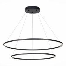 Suspension lamp ST LUCE. ST605.443.91. 1x91 W, LED, 4000K, 5915 LM, 80x80 cm, black color