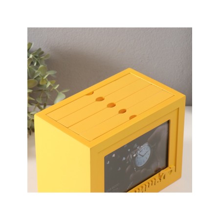 Photo archive in 96 photos 10x15 cm + frame 10x15 cm "Remember?" yellow 20x15x12 cm-2