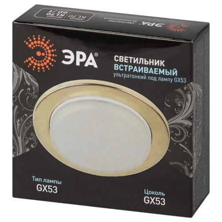 Lamp built -in era KL70, IP20, 15W, 100x18 mm, color gold-1