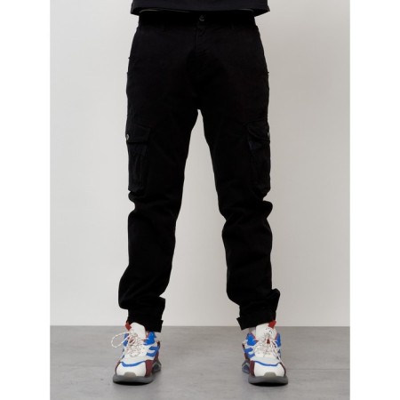Cargo jeans, size 44-46, black color-1