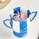 Candle for the cake musical "Cup", blue-white