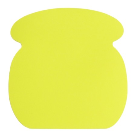 Block with a sticky edge paper 70x70mm, Erichkrause "Phone Neon", 50 sheets, yellow-1