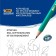A set of pencils of black -graphic 3 pieces "Evolution", NV, plastic